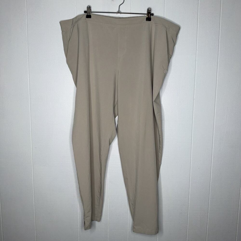 Coolibar Women’s Navona City Pants Khaki Sun Protection UPF 50 Size 2X